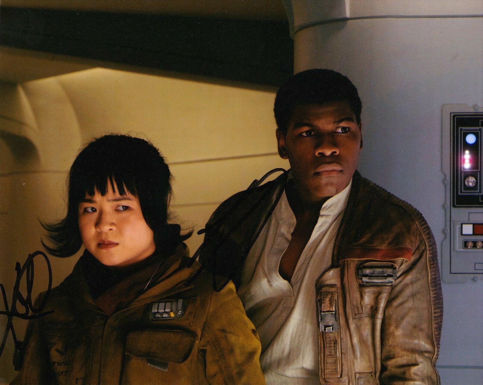 John Boyega & Kelly Marie Tran Signed STAR WARS 10X8 Photo Poster painting AFTAL COA (5222)