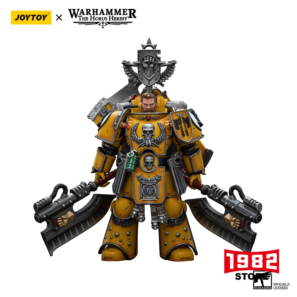 JOYTOY Imperial Fists Fafnir Rann JT9145 1/18 Scale Soldier Model - Premium Action Figure, Collectible Toy for Warhammer Fans, New Detailed Statue, Perfect Gift for Desktop Display