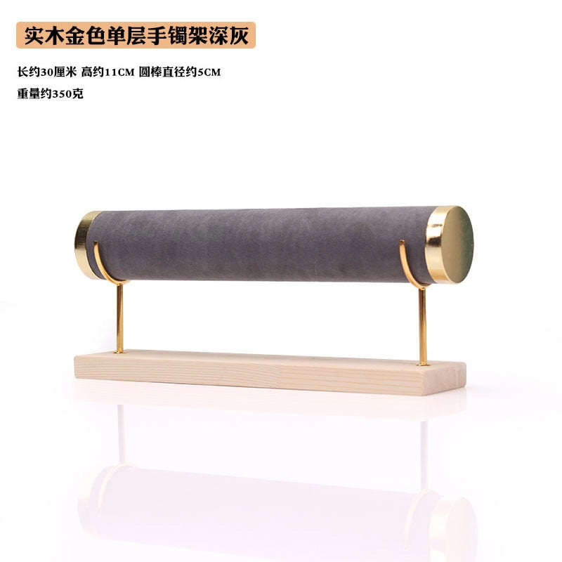 Flannel Bracelet Display Stand Single Layer One Layer Watch Bracelet Jade Bracelet Necklace Storage Finishing Rack Head Flower Headwear Live Broadcast