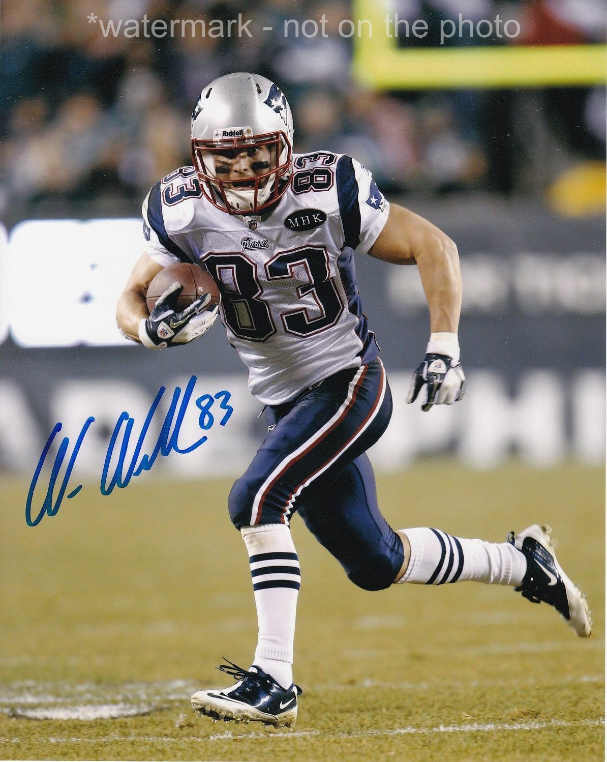 WES WELKER SIGNED AUTOGRAPH 8X10 Photo Poster painting NEW ENGLAND PATRIOTS