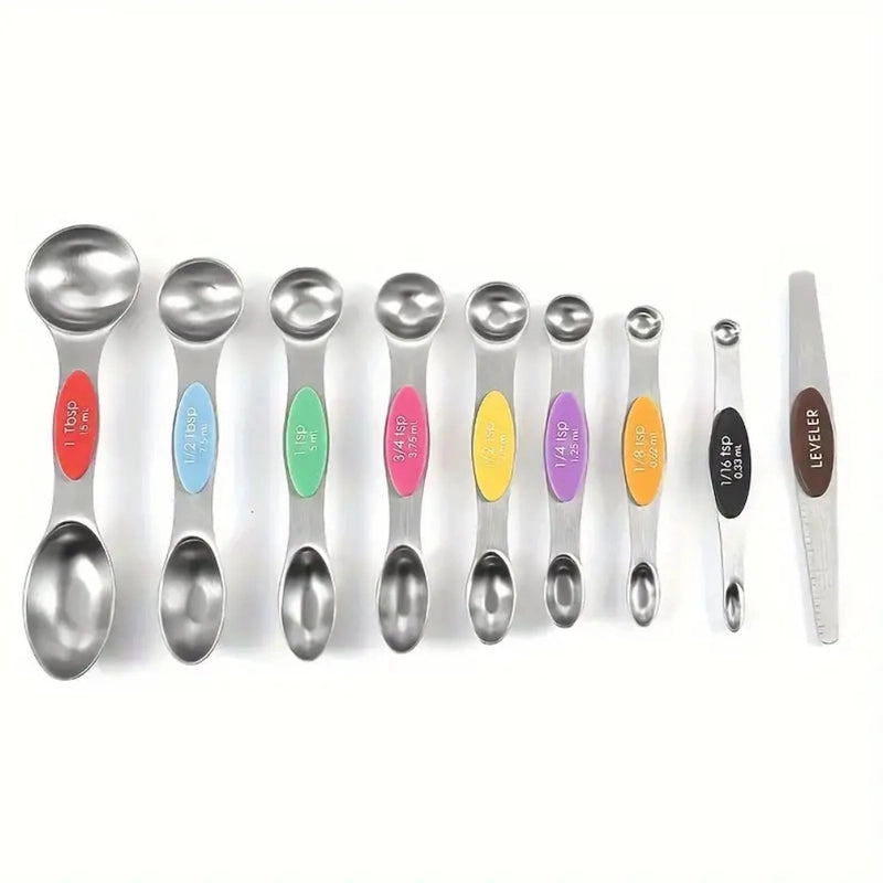 Casual Solid Color 430 Stainless Steel Silica Gel Measuring Spoon Measuring Cup 1 Piece 1 Set