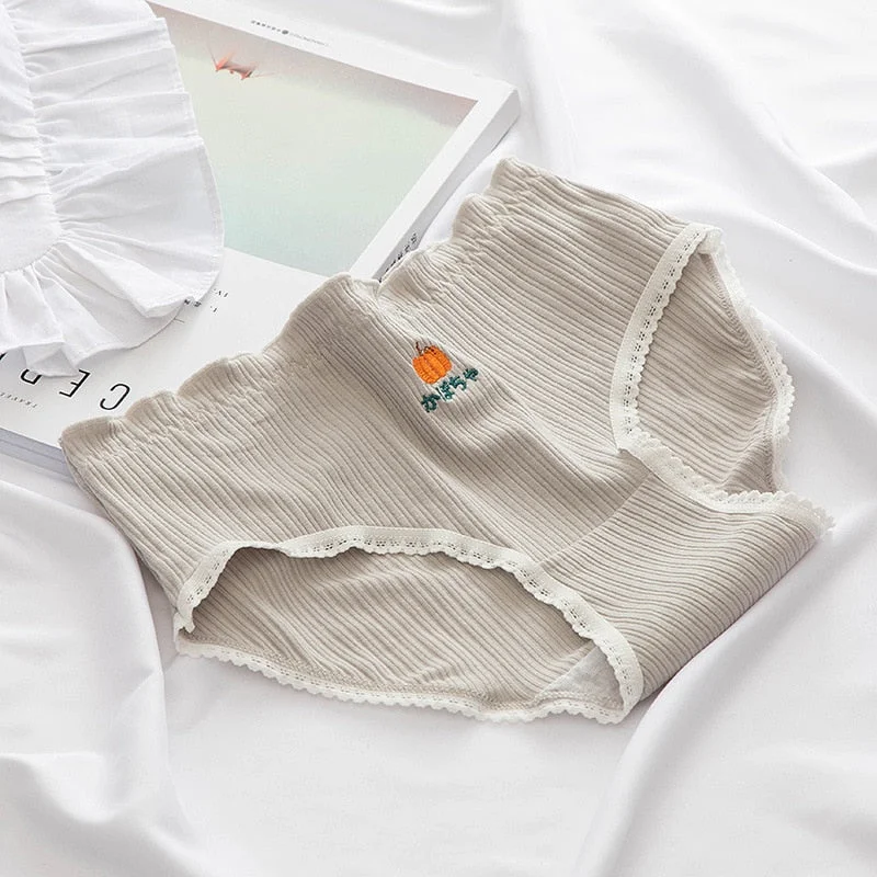 Women Cotton Underwear Sexy Lace Panties Mid Waist Thread Women's Underpants Cute Girl's Panties Seamless Soft Briefs Lingerie