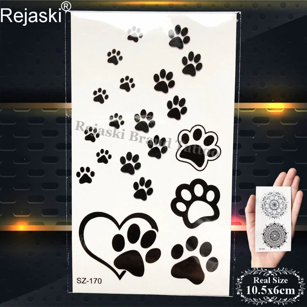 Rejaski Black Temporary Tattoo Stickers Women Iceberg Arm Geometry Waterproof Tatoos Men Mountain Fake Tattoo 3D Summer Style