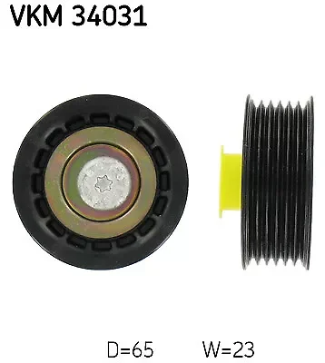 VKM 34031 SKF deflection/guide roller, V-rib belt for Ford, JAGUAR Parts