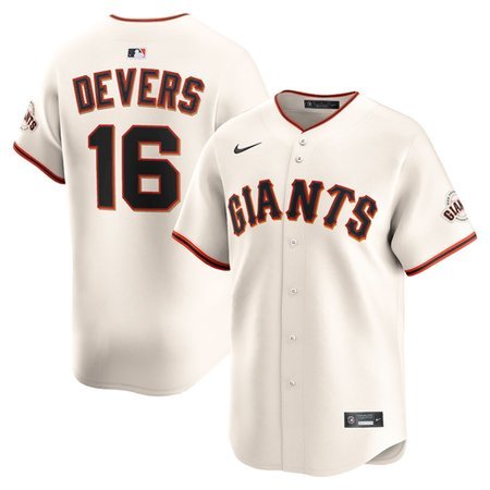Youth San Francisco Giants #16 Rafael Devers  Cream Home Limited Player Jersey