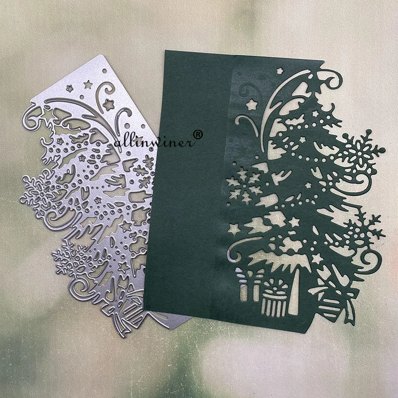 Athvotar tree gift frame Metal Cutting Dies Stencils For DIY Scrapbooking Decorative Embossing Handcraft Die Cutting Template