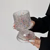 Luxury painted whiskey glass, premium liquor glass, household rotating tumbler glass beer glass