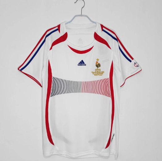 Retro 2006 France Away Football T-Shirt Thai Quality