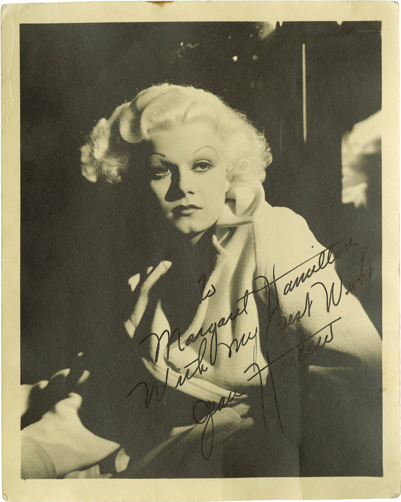 JEAN HARLOW Signed (by Mama Jean) Photo Poster paintinggraph - Film Actress - Preprint