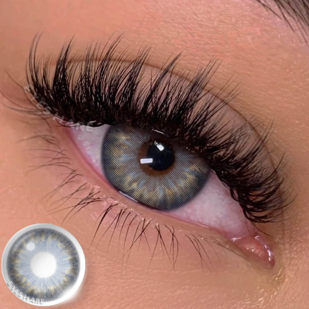Colored Contact Lenses EYESHARE MIKI DAWN BLUE 14.0MM 1 Pair | 1 Year