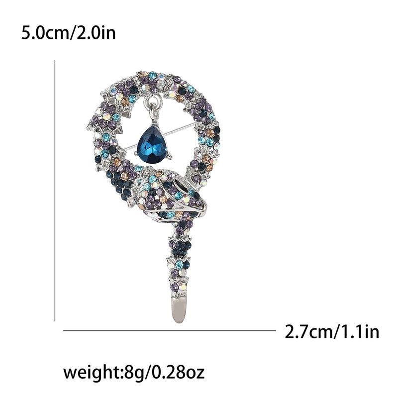 Lady Pin Snake Alloy Unisex Brooches