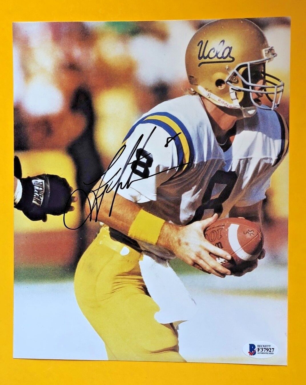 TROY AIKMAN SIGNED 8X10 UCLA BRUINS SIGNED Photo Poster painting BECKETT CERTIFIED