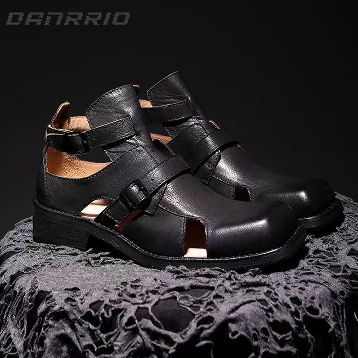 DANRRIO Original Handmade Top Layer Cowhide Summer Hollow Sandals DANRRIO.COM DANRRIO