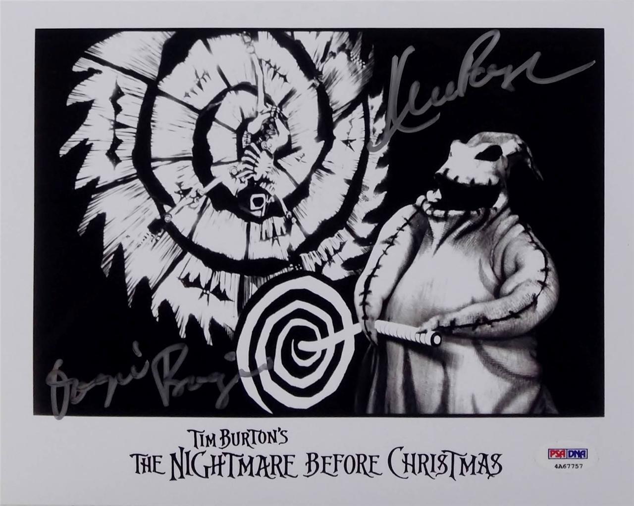 Ken Page Signed Oogie Boogie Nightmare Before Christmas 8x10 Photo Poster painting PSA 4A67757