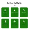 Solar Pathway Landscape Lights Decorative Solar Powered LED Lawn Light IP65 Waterproof Portable & Lightweight for Lawn Patio Yard Daily Use