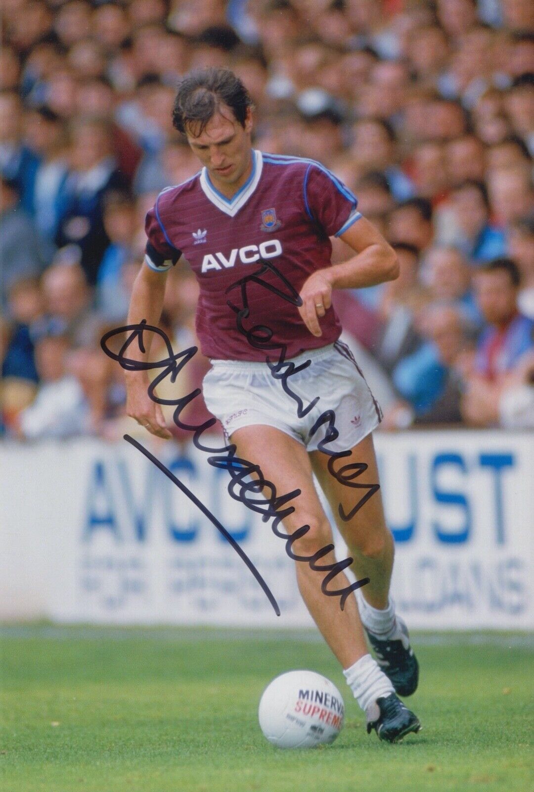 ALVIN MARTIN HAND SIGNED 12X8 Photo Poster painting WEST HAM UNITED AUTOGRAPH FOOTBALL 4