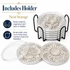 [Upgrade]6pcs/set DIY Diamond Painting Waterproof Case Classic Animal Pearl Art Coaster Gift Decor Set