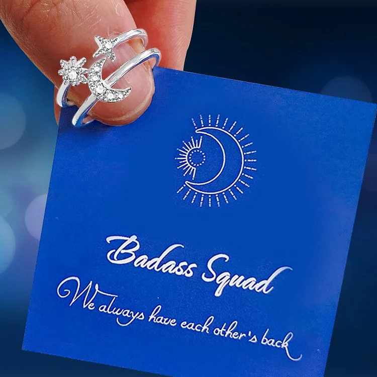Badass Squad Friendship Ring “We Always Have Each Other's Back”
