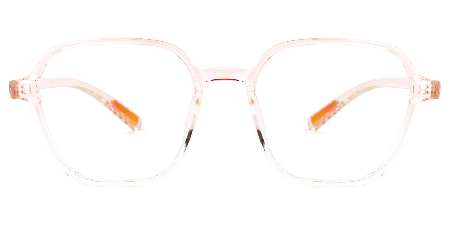 Nadiera Rosa Kristall Quadratisch Brille Rosa