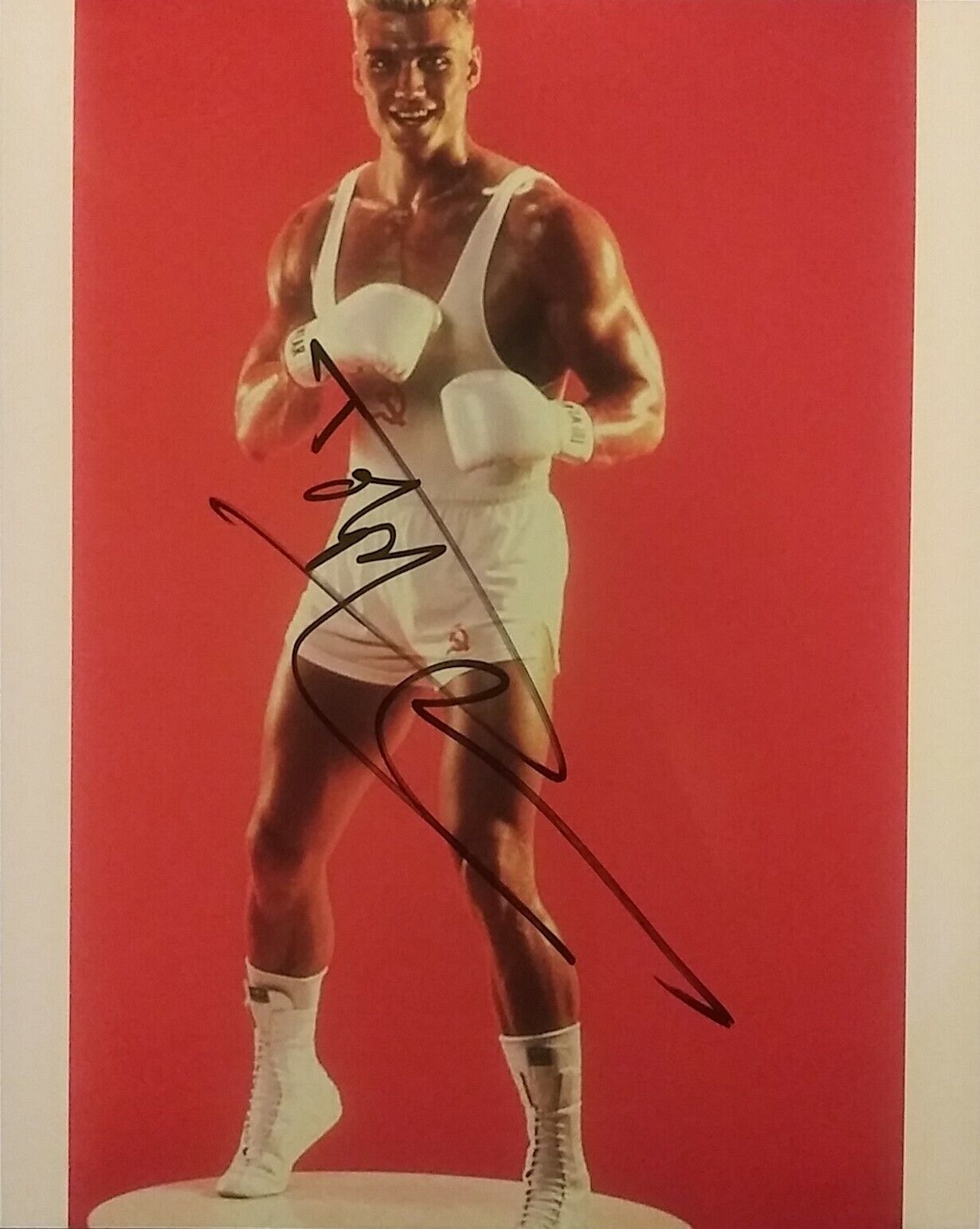 Dolph Lundgren signed 8x10