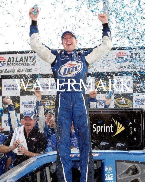 KURT BUSCH Miller Lite #2 Glossy NASCAR 8 x 10 Photo Poster painting Poster