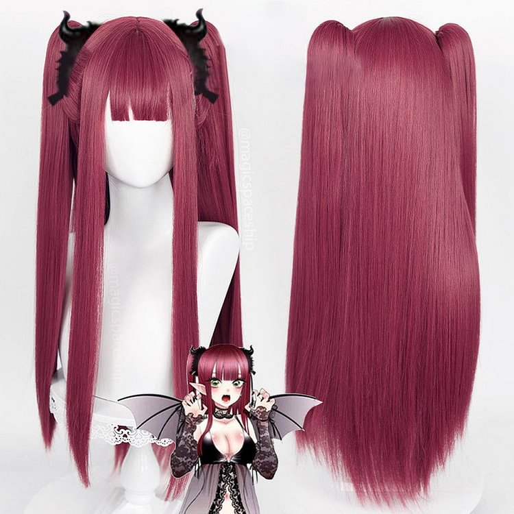 My Dress-Up Darling Succubus Riz Marin Kitagawa Gradient Rose Red Twintails Wig PE051
