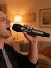 Wireless Microphone For Singing with Rechargeable Receiver Metal Cordless Handheld Mic for Home Karaoke Meeting Party Church Wedding KTV