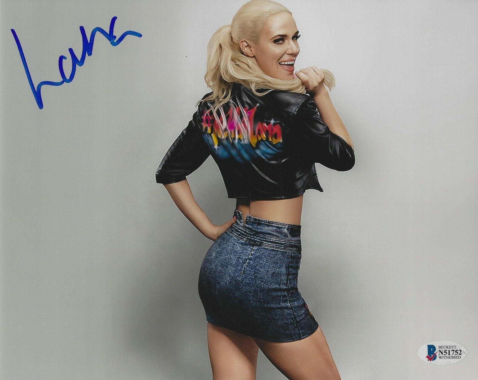 Lana Signed 8x10 Photo Poster painting BAS Beckett COA WWE Total Divas Star Picture Autograph 52