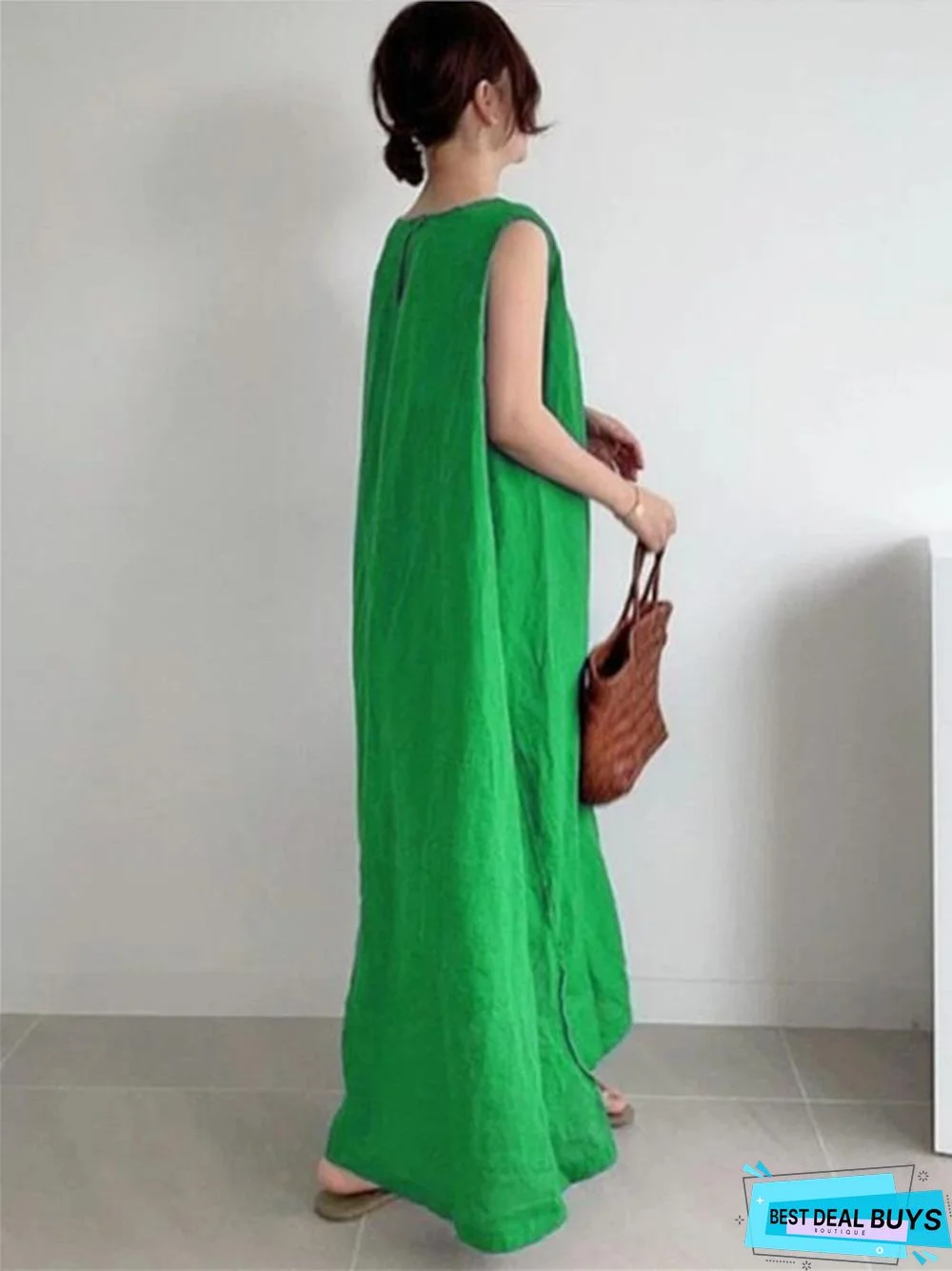 New Sleeveless Loose Dress Long Skirt