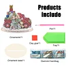 Diamond Painting Wooden Christmas Precious Moment Doll Desktop Decor Ornaments For Christmas Gifts