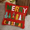 Merry Christmas-DIY Latch Hook Rug Pillowcase Kits 43*43cm tapestrymarket