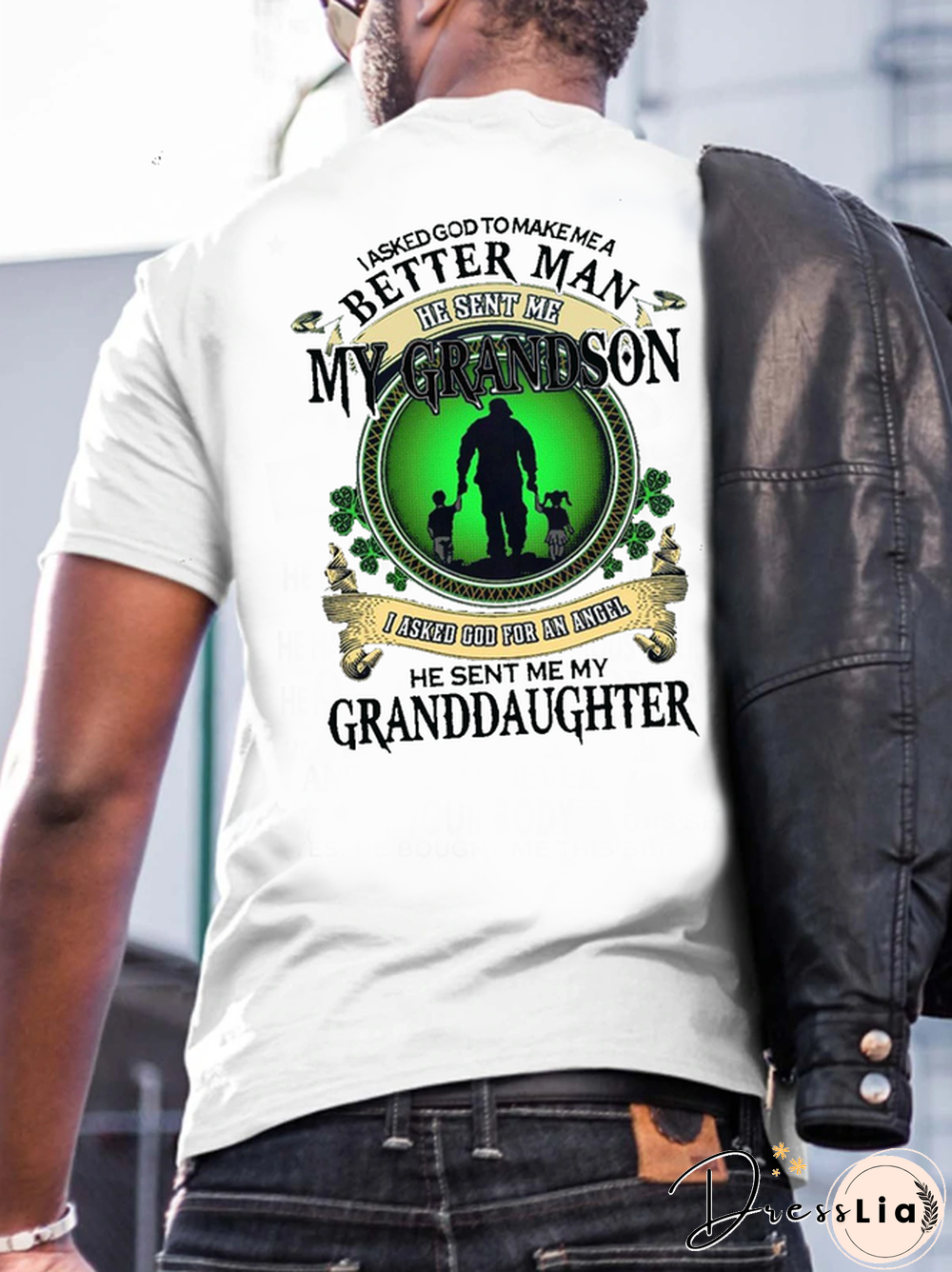 Grandpa Grandson Granddaughter Family Vintage Shirts