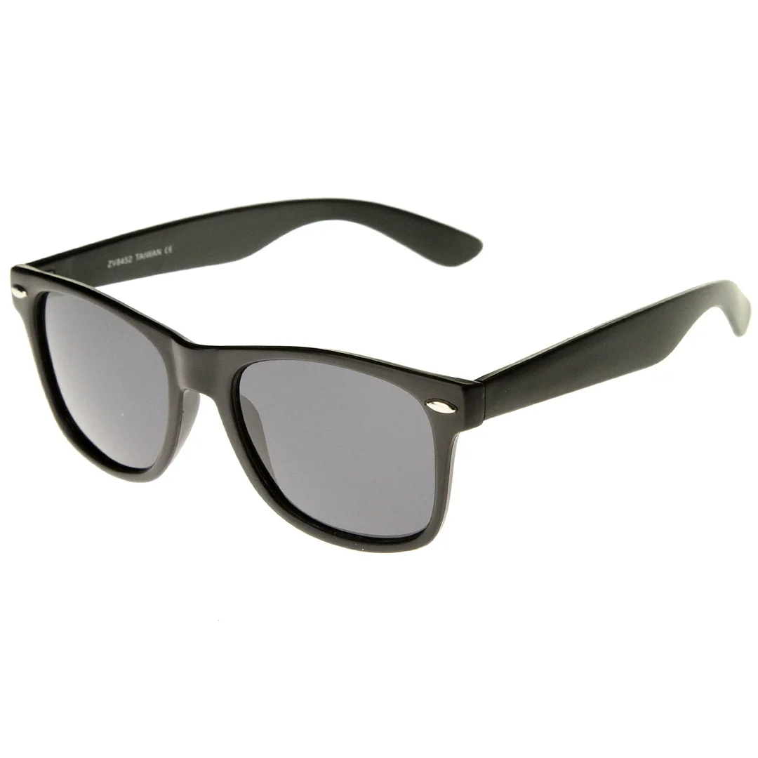 Retro Wide Temple Lens Horn Rimmed glasses 55mm