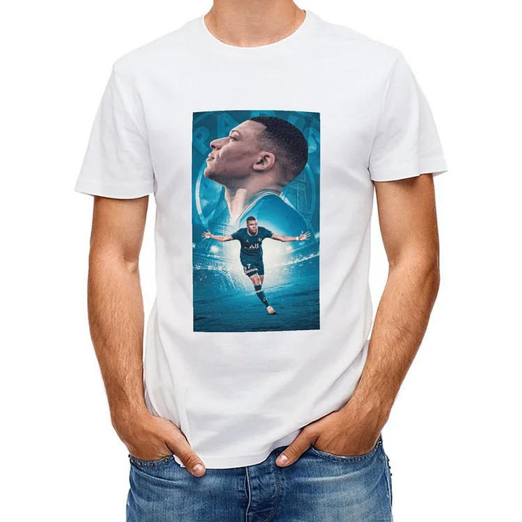 Kylian Mbappe Inspired Short Sleeve T-Shirt