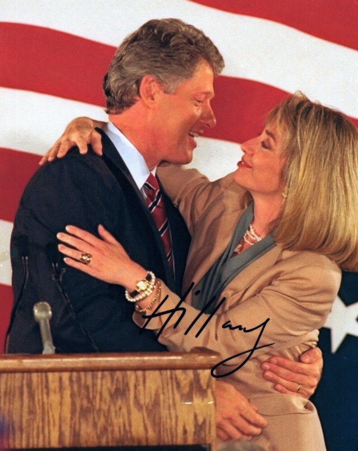 Hillary Clinton Signed Autographed 8x10 Photo Poster painting First Lady COA VD