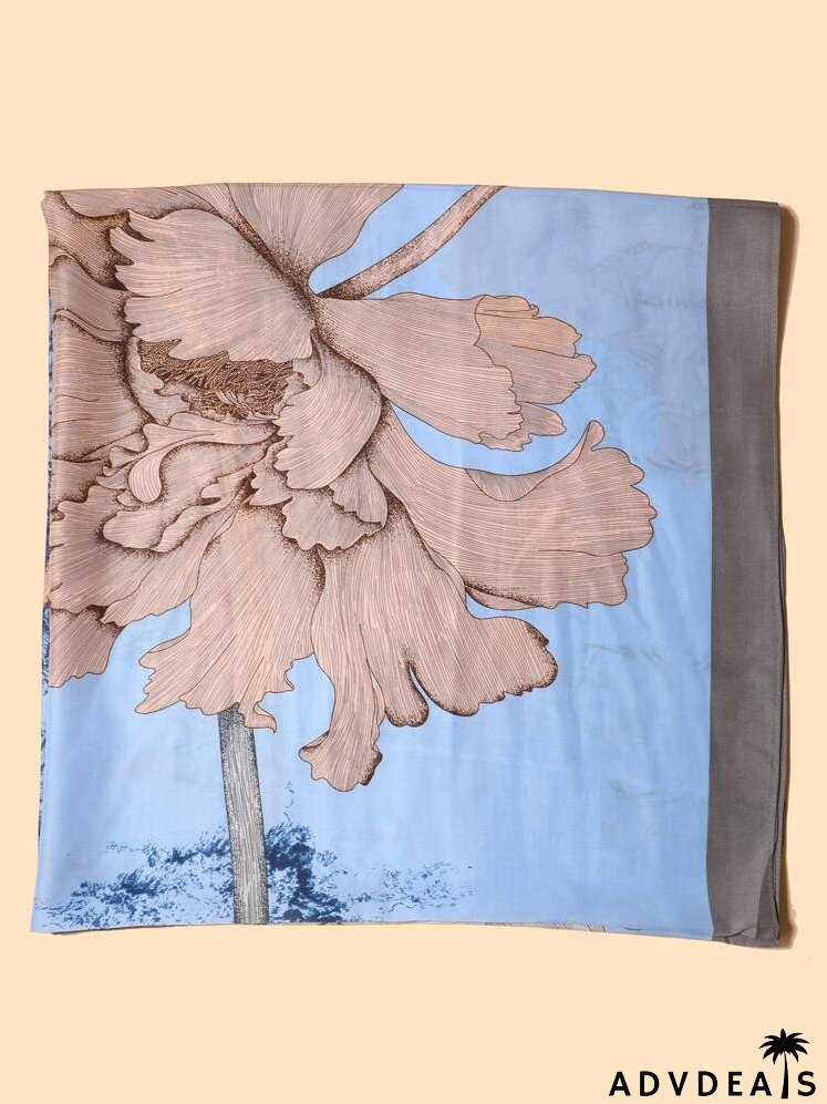 Flower Print Scarf