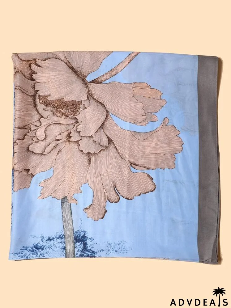 Flower Print Scarf