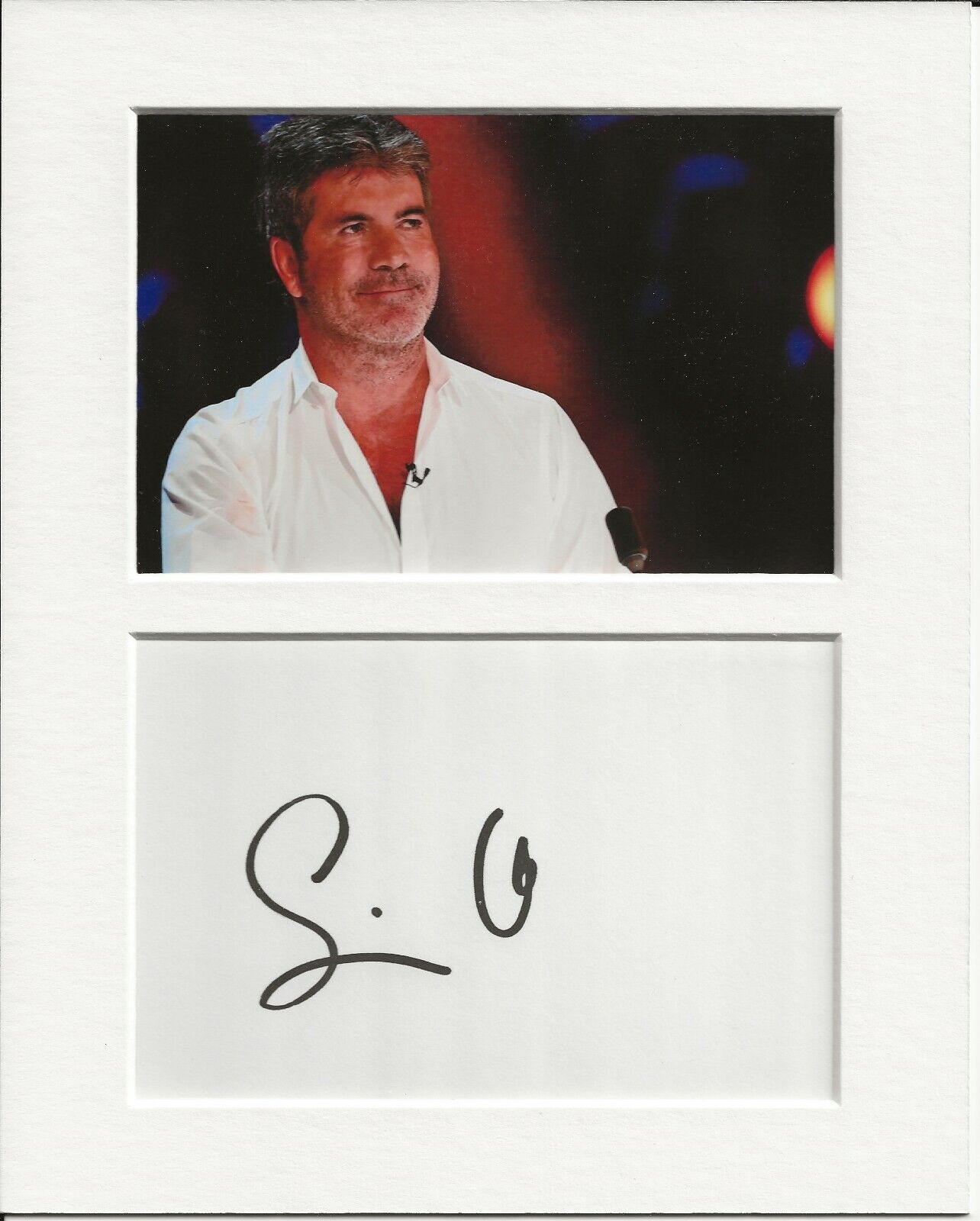 Simon Cowell the x factor genuine authentic autograph signature and Photo Poster painting AFTAL