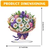 (US Local)Flower Double Sided Effect Table Top Diamond Painting Desktop Ornaments Kit (Daisy)