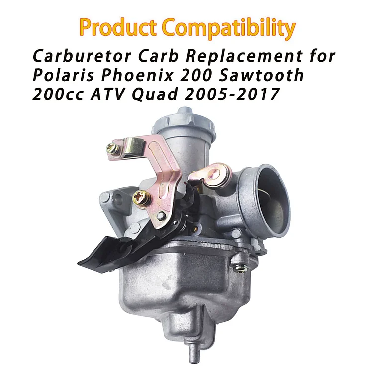 Silscvtt 200cc Carb Carburetor Replacement for Polaris Phoenix 200 2005-2017 Sawtooth Quad