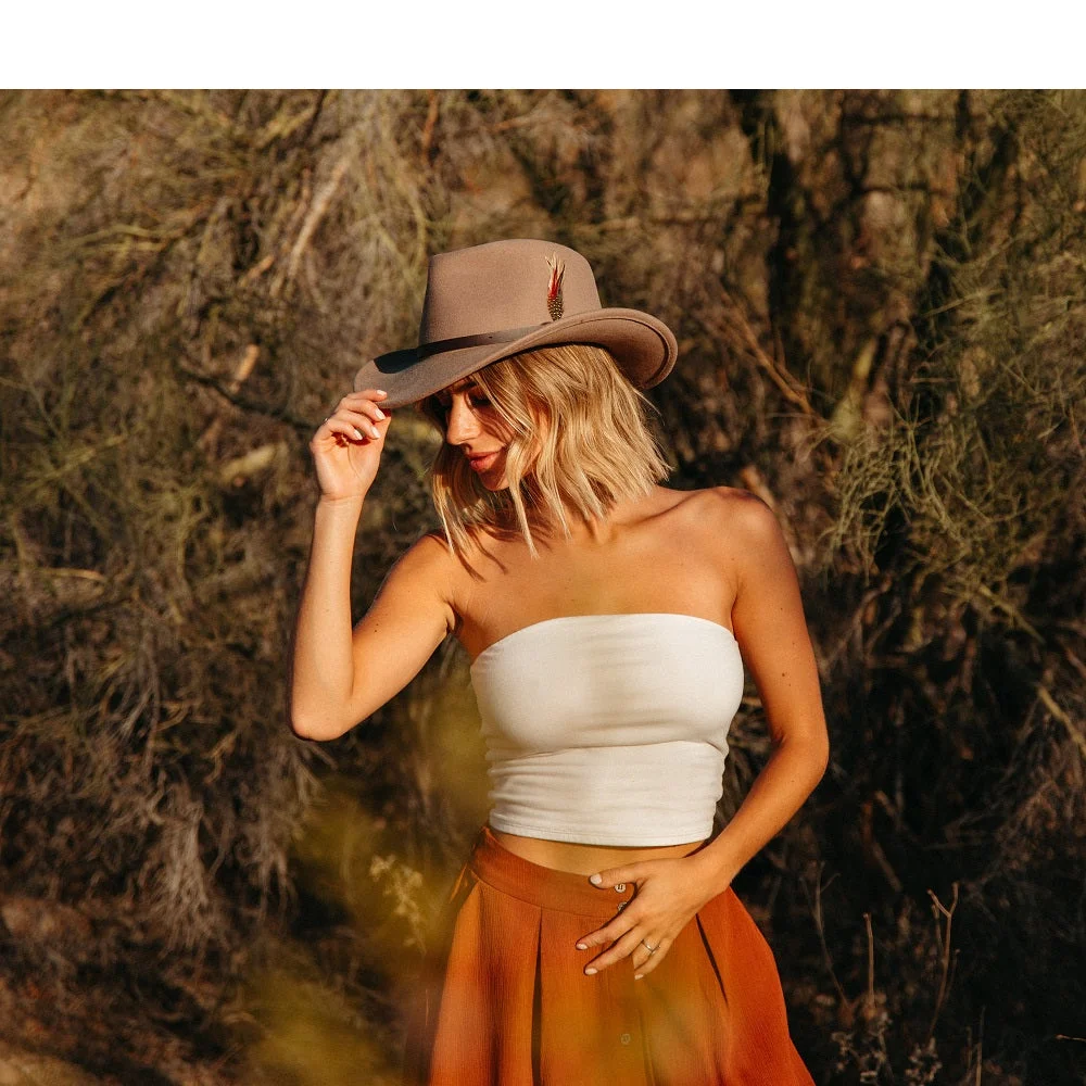 Dakota Fedora-PUTTY[Fast shipping and box packing]