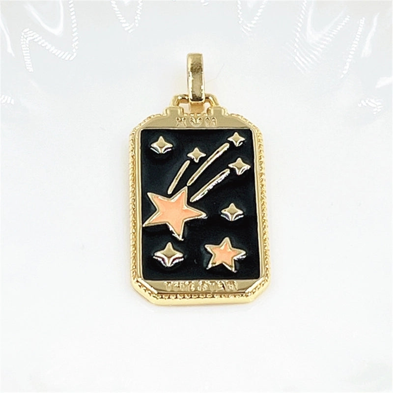 1 Piece Minimalist Star Copper Chain Pendant Necklace