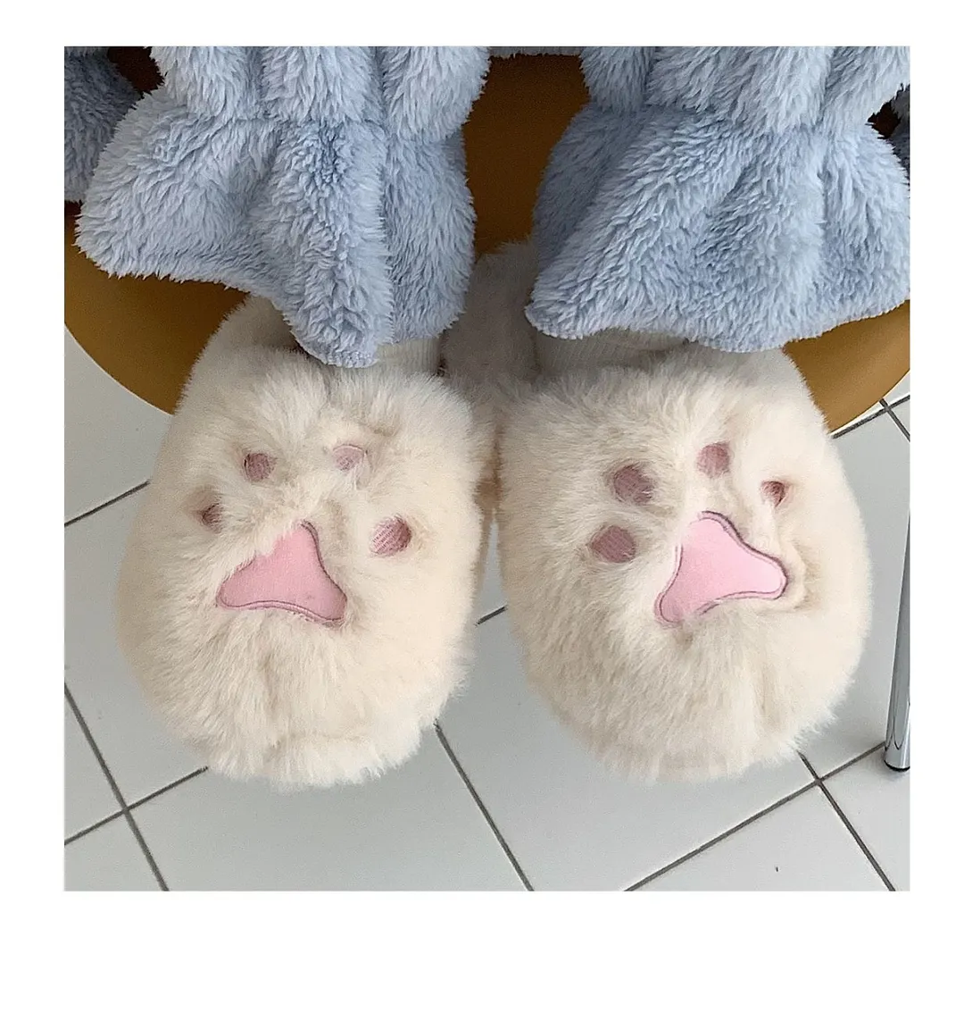 2022 Winter Women Slipper Cat Claw Cotton Home Slippers Warm And Non Slip Indoor Household Plush Slipper For Female