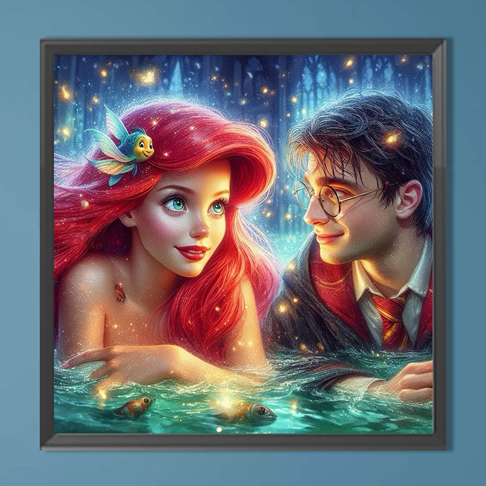 Diamond Painting - Full Round Drill - Ariel Harry Potter(Canvas|40*40cm)