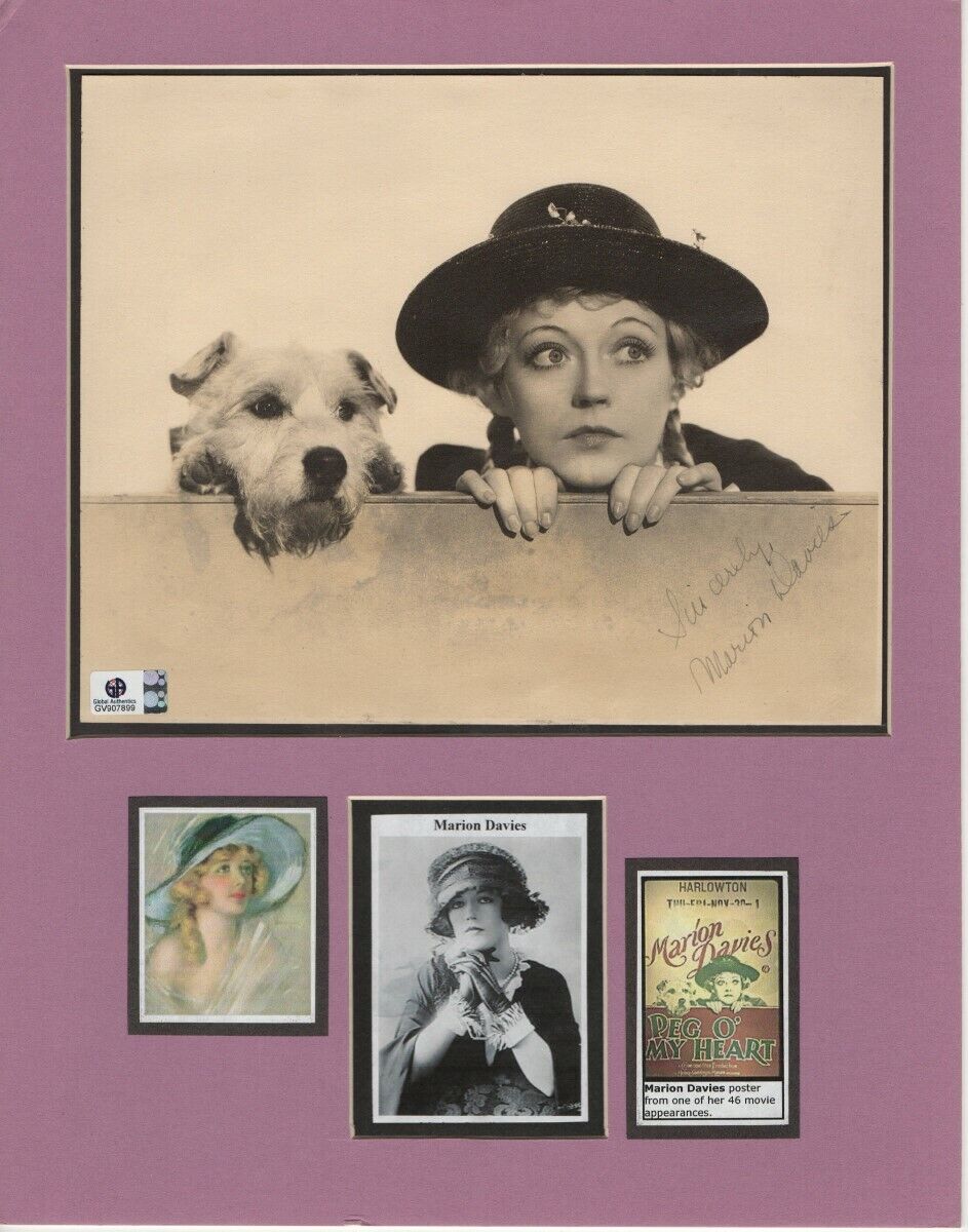 Marion Davies Signed Autographed 11X14 Matted Photo Poster painting Peg O' My Heart GV907899