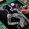 DIY Pearl Painting Silhouette Lady for Home Wall Decor with Frame(30*30cm)