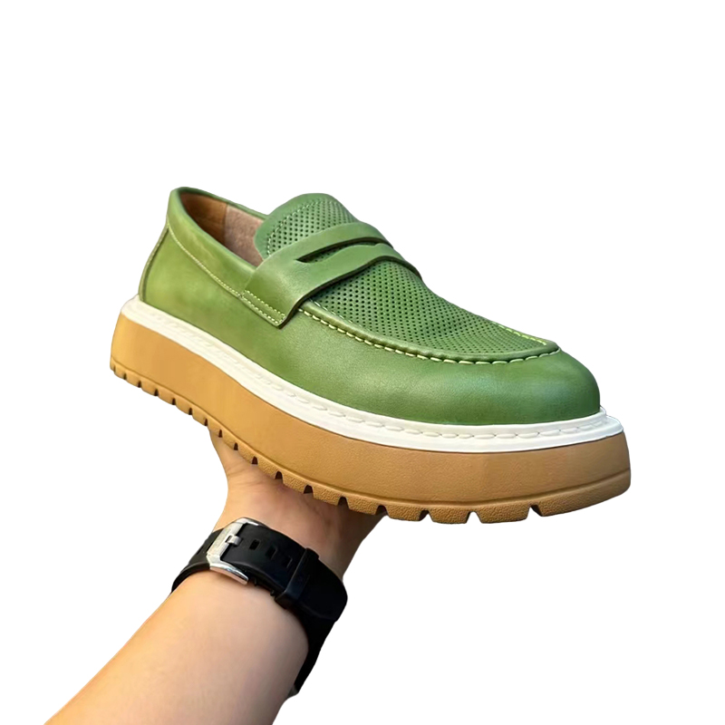 Handmade Retro Cowhide  Casual Loafers DANRRIO.COM DANRRIO