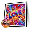 Diamond Painting-DIY Full Round Drill Love(40*40 CM)