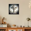Croix-Plein diamant rond peinture-30 * 30cm