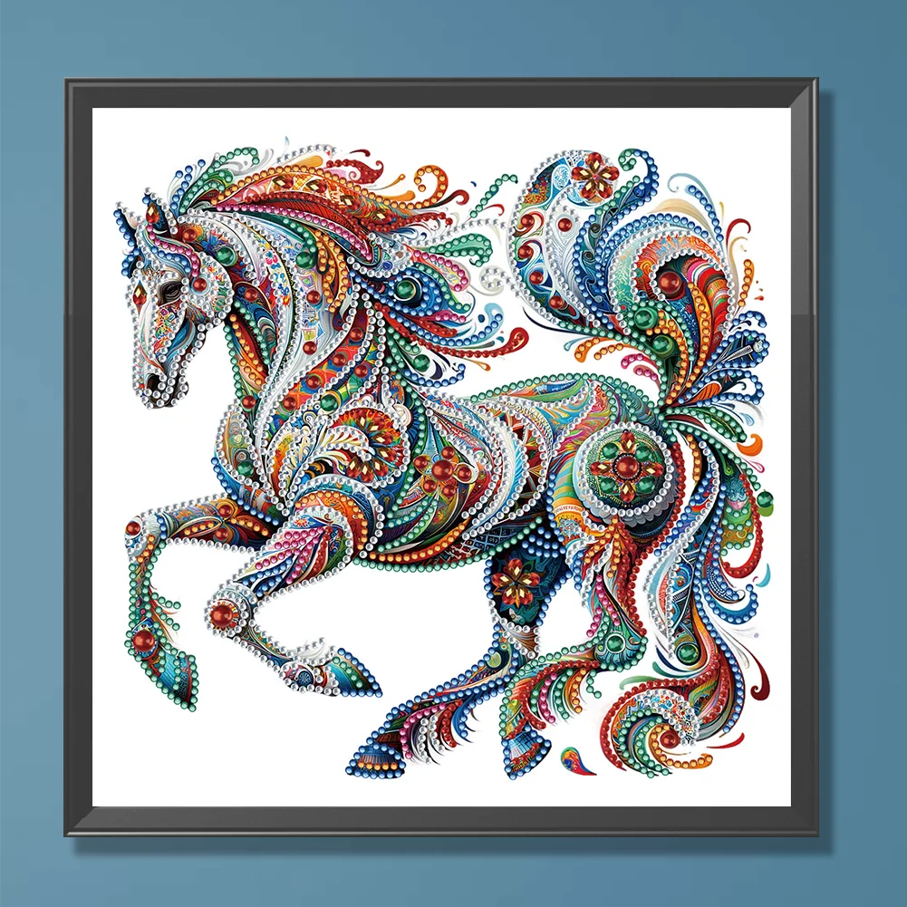 Diamond Painting - Partial Special Shaped Drill - Gorgeous Horse(Canvas|30*30cm)